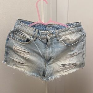BDG super high rise cheeky jean shorts 28